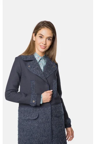 Women's coat "Tayana" dark blue