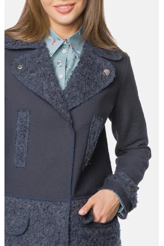 Women's coat "Tayana" dark blue