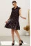 Black dress "Jevia" with print