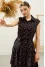Black dress "Jevia" with print