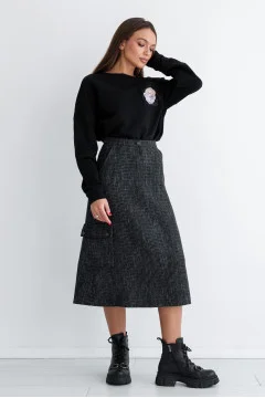 Graphite-colored Madara skirt