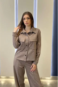 Harper shirt, dark beige