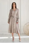 Dress "Jessie" gray-beige
