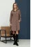 Chocolate-colored dress