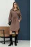 Chocolate-colored dress