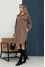 Chocolate-colored dress