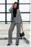 Cardigan "Alora" in gray with print