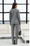 Cardigan "Alora" in gray with print