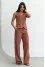 "Gerona" pants in terra cotta color