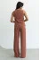 "Gerona" pants in terra cotta color