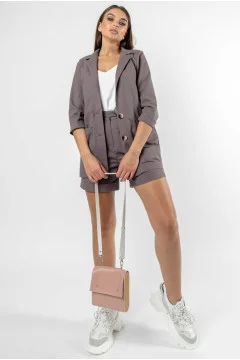 Lavender Crispy Linen Jacket
