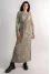 "Adelia" khaki dress with print