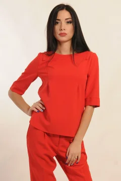 Блуза «Горчица» красного цвета