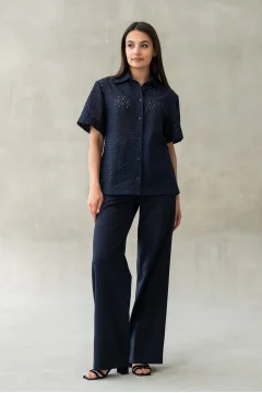 Pants "Thea" dark blue