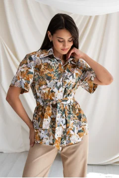 "Thea" printed shirt