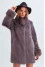 Women's fur coat "Patricia" in mocha color