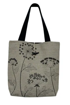 Embroidered bag "Tsarina" in gray