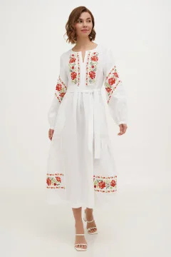 Embroidered dress "Malyovanka" white