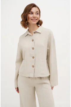 Rihanna jacket in milky color