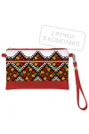 Clutch "Rose embroidery"