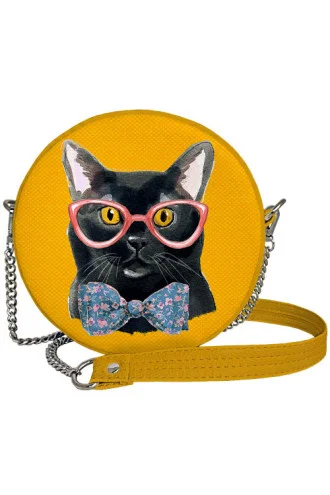 Round bag "Cat with glasses" (Tablet)