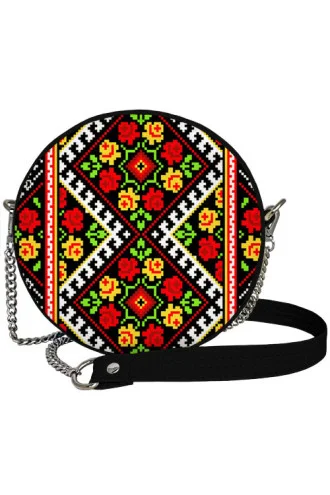 Round bag "Rose embroidery" (Tablet)