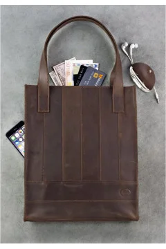 Betsy walnut shopper bag
