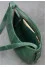 Emerald-colored Croissant bag