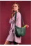 Emerald-colored Croissant bag