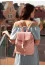 Olsen pink leather backpack