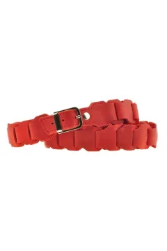 Women's Boho belt in coral color