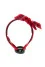 Embroidered hoop "Orestina" red