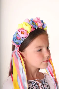 Wreath "Rainbow Peonies"