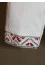 T-shirt "Snowflake" white with red embroidery