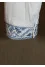 T-shirt "Snowflake" white with blue embroidery