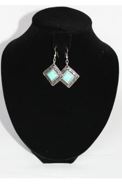 Earrings "Argo" turquoise cabochon