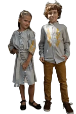Children's embroidered shirts