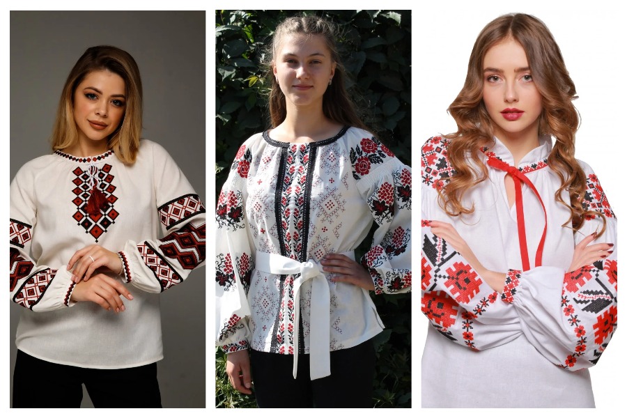 Embroidered clothes of Donbass