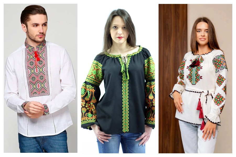 Hutsul embroidered shirts