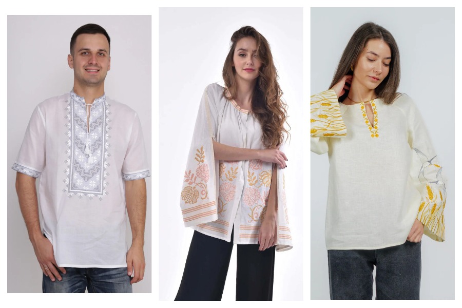 Bukovinian embroidered shirts